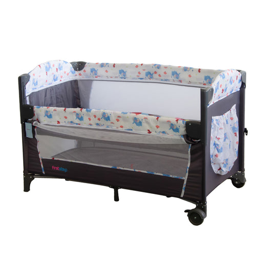 First Step Baby Playpen, Grey, P9070-1