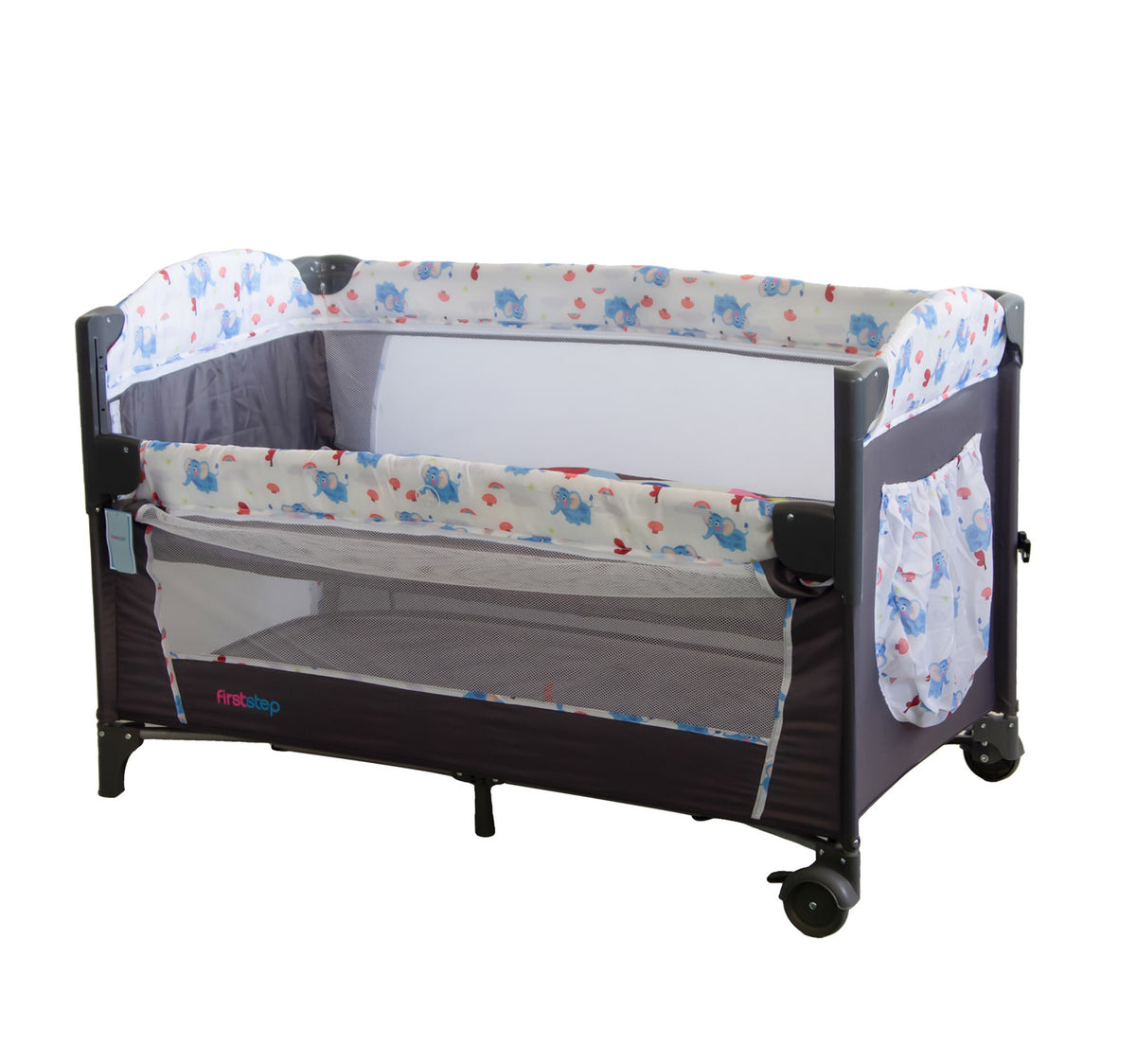 First Step Baby Playpen, Grey, P9070-1