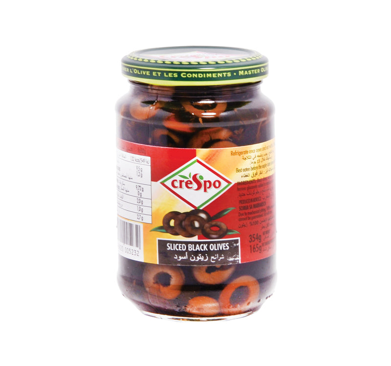 Crespo Sliced Black Olives 354 g Lulu Hypermarket