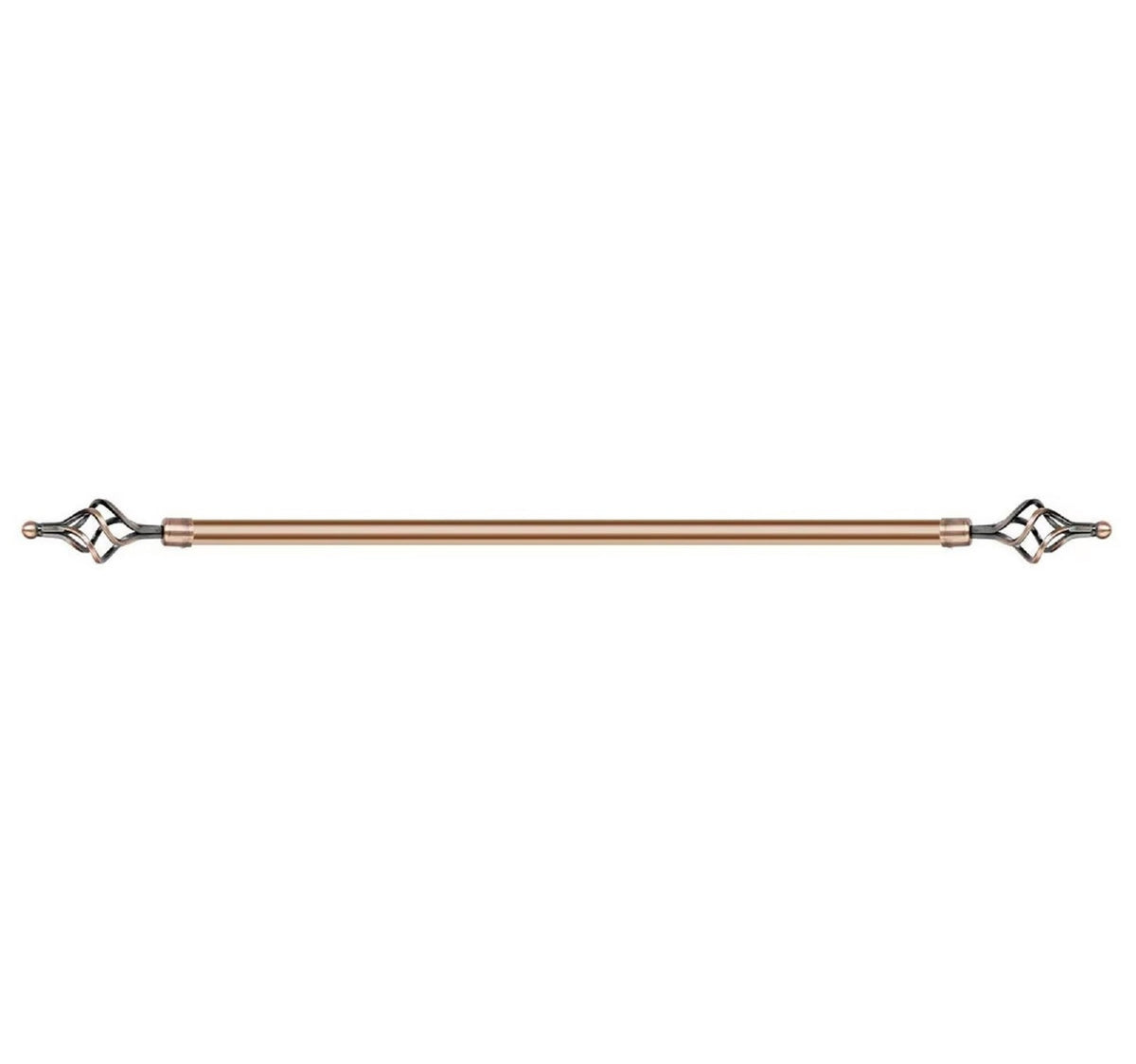 Maple Leaf Extension Curtain Rod 300cm Brown