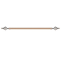 Maple Leaf Extension Curtain Rod 300cm Brown