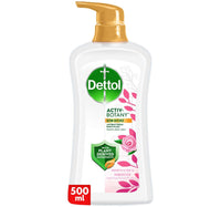 Dettol Activ-Botany Anti-Bacterial Body Wash Rosewater & Hibiscus Scent 500 ml