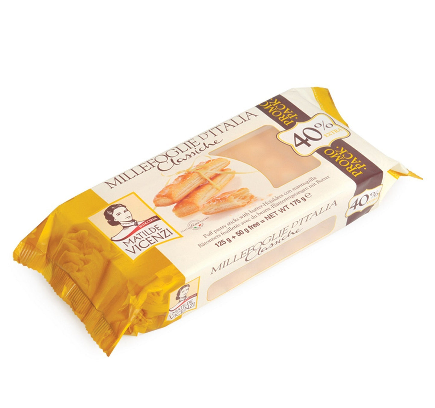 Matiled Vicenzi Millefoglie D'Italia Puff Pastry Sticks With Butter 125 g Lulu Hypermarket