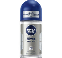 Nivea Men Silver Protect Antiperspirant for Men Antibacterial Protection Roll-on 50 ml