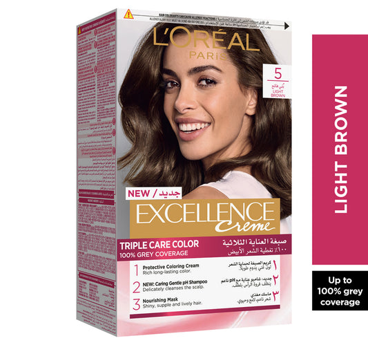 L'Oreal Paris Excellence Cream Color 5 Light Brown 1 pkt