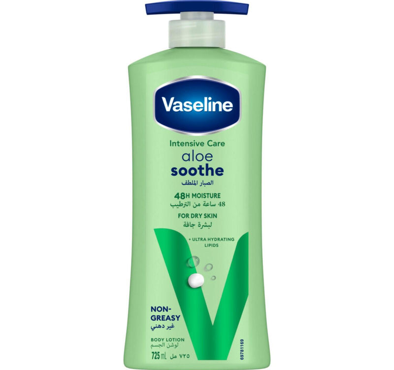 لوشن فازلين للعناية المركزة بخلاصة الصبار المهدئ للجسم 725 مل