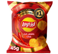Lay's Chilli Potato Chips 45 g Lulu Hypermarket