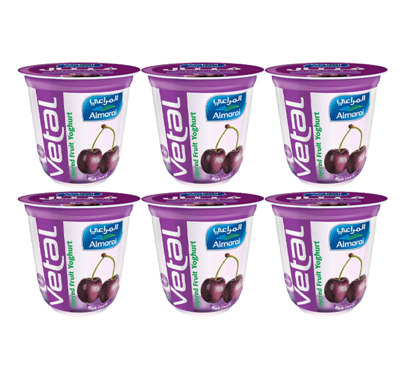 Almarai Black Cherry Fruit Yogurt 140 g 5+1 Sultan Center