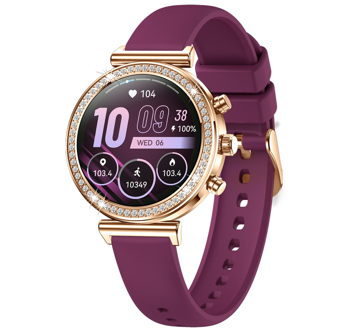 Heatz HW20 Smartwatch, 1.28 inches AMOLED Display, Assorted Lulu Hypermarket