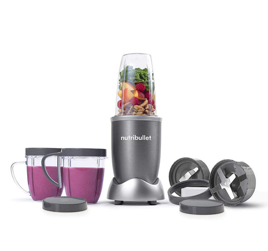 NutriBullet Multi-Function High Speed Blender, 600 W, 9 Piece Accessories, Gray, NBR-1212M