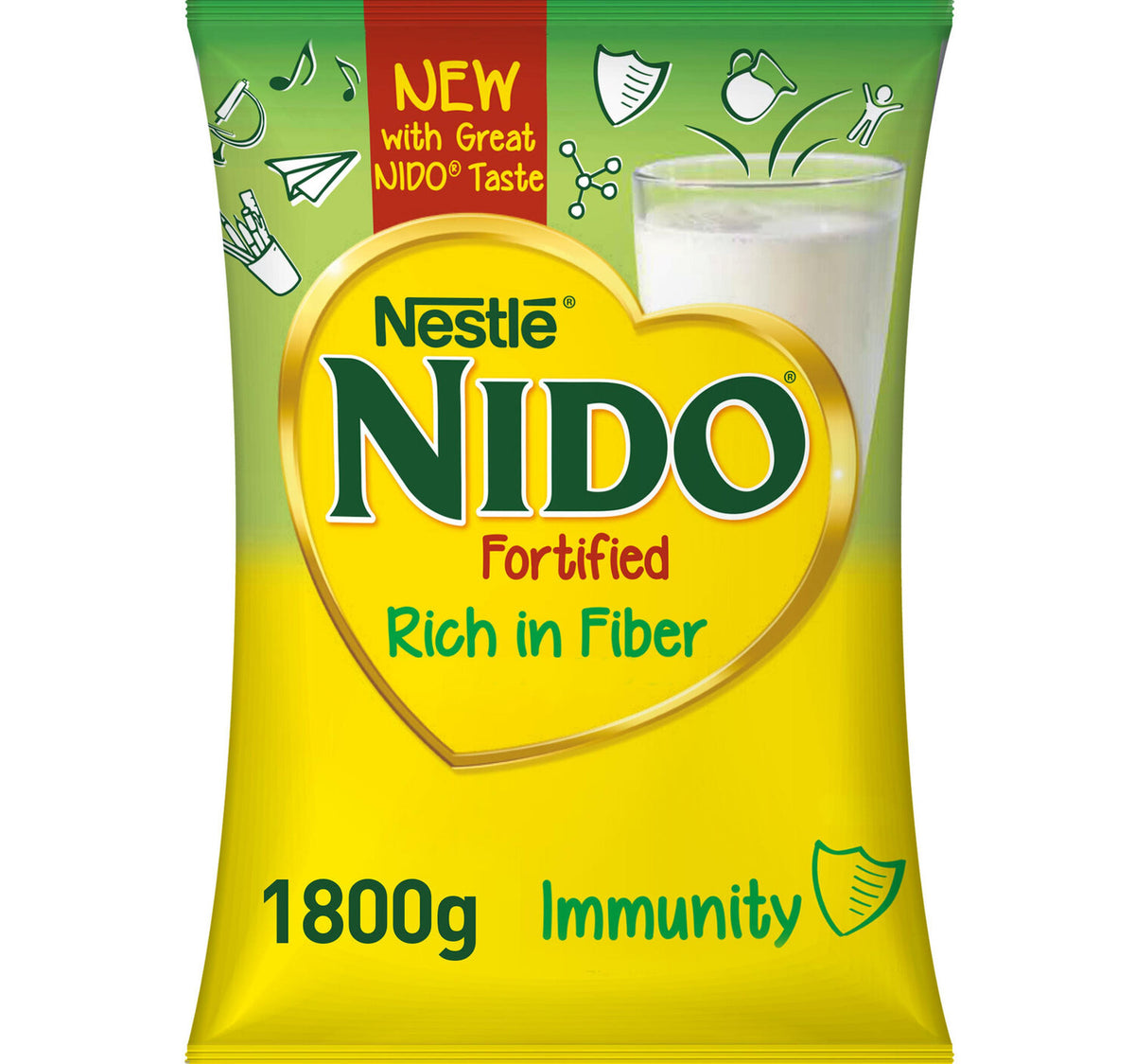 Nestle Nido Fortified Milk Powder Rich in Fiber 1.8 kg