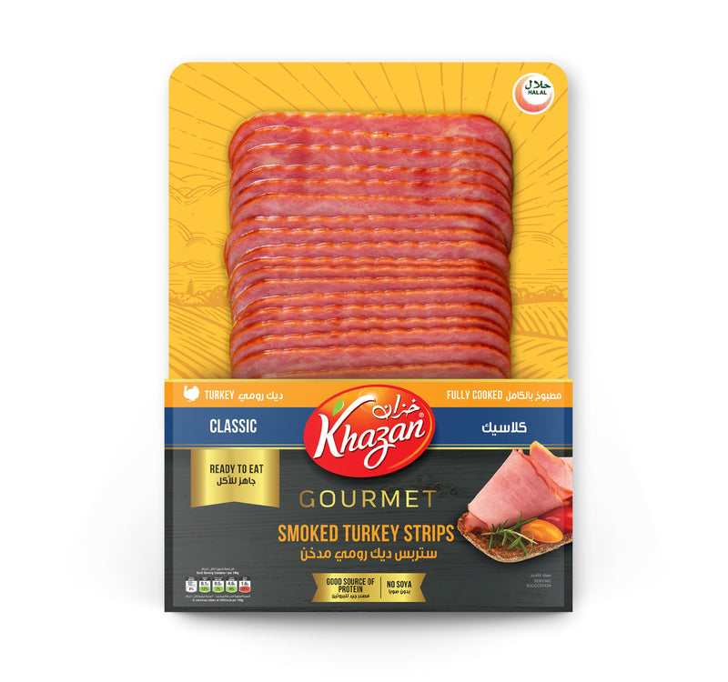 Khazan Smoked Turkey Strips Chilled Meats 180 g