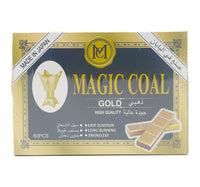 Magic Coal Incense Burner Gold 60 pcs