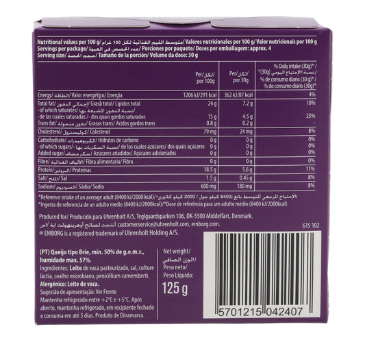 Emborg Brie Cheese 125 g