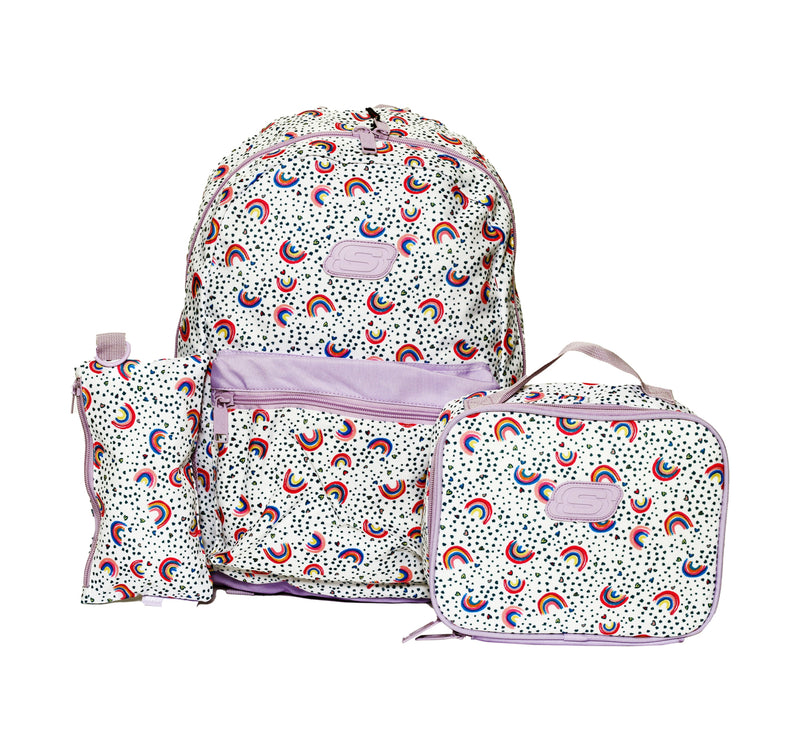 Skechers Backpack 3pcs Set SKCH8357 Rainbow