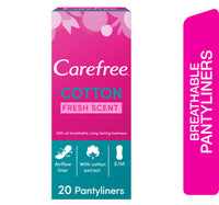 Carefree Panty Liners Cotton Fresh Scent 20pcs