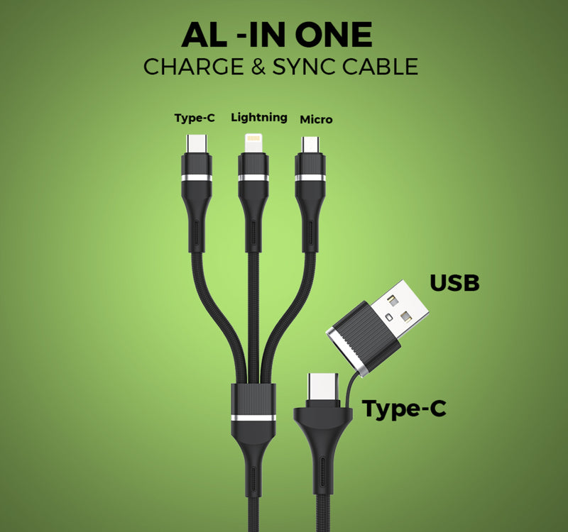 Trands 60W All in One Cable CA8476, Black