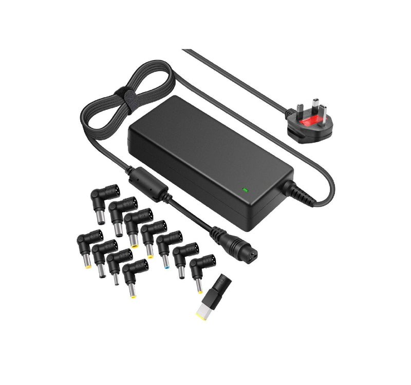 Trands Universal 12 Pin Laptop Power Adapter UK Plug Connector, 1.5 Meter LTAD38