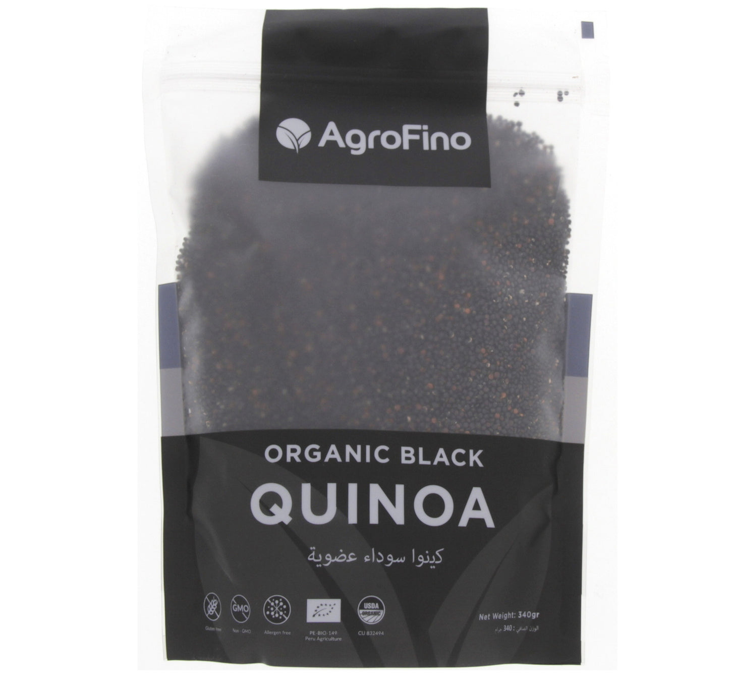 Agrofino Organic Black Quinoa 340 g