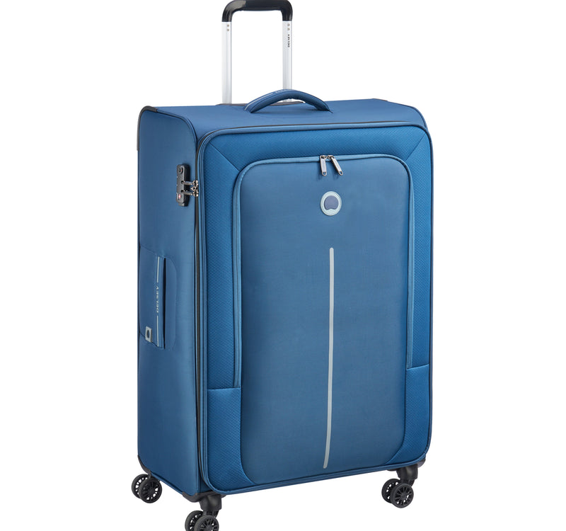 Delsey Caracas 4 Wheel Soft Trolley, 70 cm, Blue