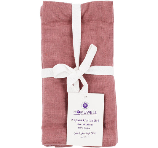 Homewell Napkin Set, 4 pc, 40 x 40 cm, Purple