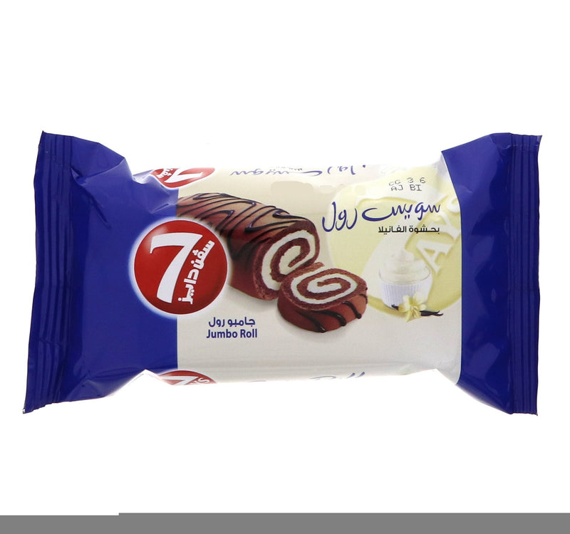 7 Days Jumbo Swiss Roll Vanilla 6 x 55 g
