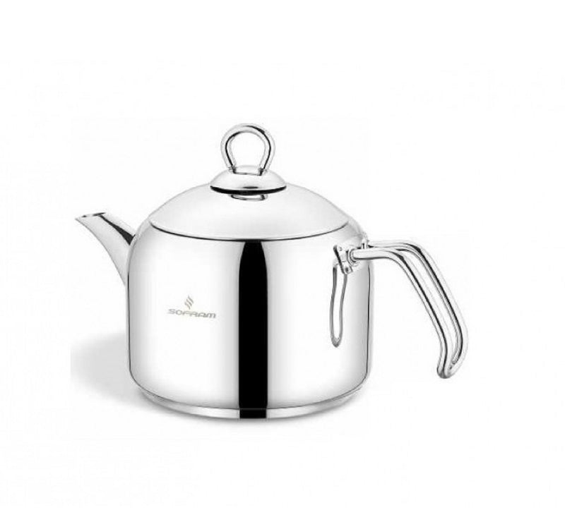 Sofram Stainless Steel Tea Pot With Handle, 1.25L