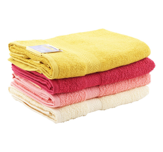 Homewell Bath Towel 68 x 137cm Cotton Assorted