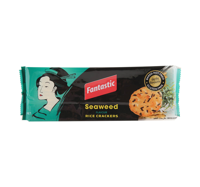 Fantastic Seaweed Flavour Rice Crackers 100 g Lulu Hypermarket