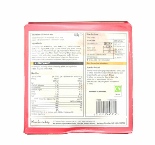 Morrisons Strawberry Cheesecake 485 g