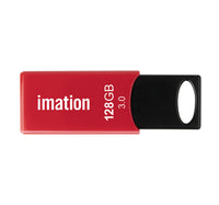 Imation USB 3.0 Flash Drive, 128 GB, Sledge