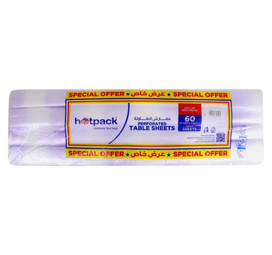 Hotpack Perforated Table Sheets Roll 100 x 100 cm 6 pcs