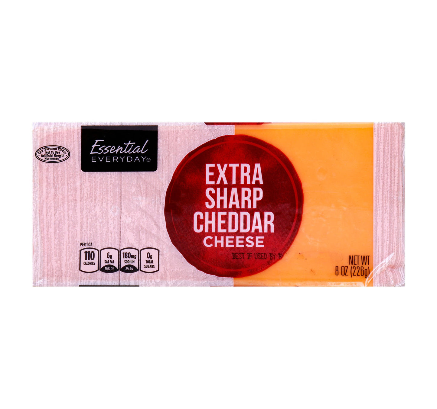 Essential Everyday Extra Sharp Cheddar Cheese 226 g Lulu Hypermarket