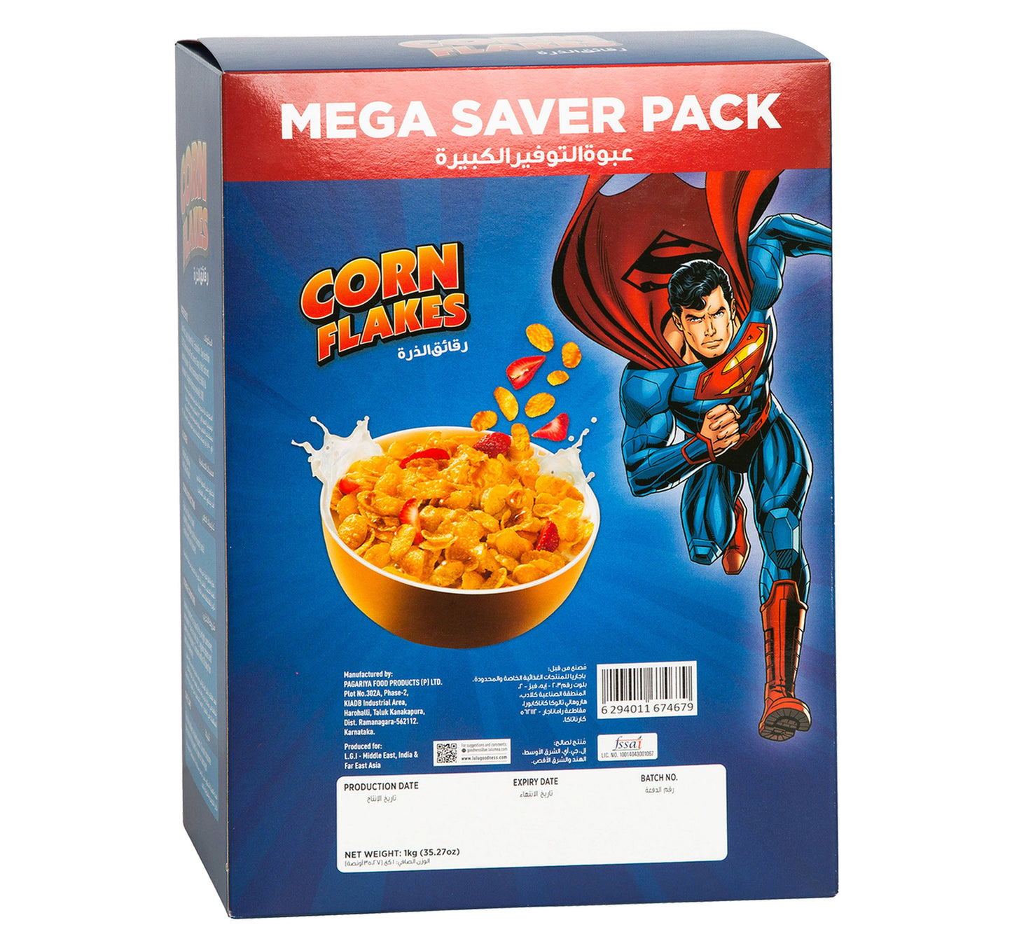 WB Superman Corn Flakes 1 kg