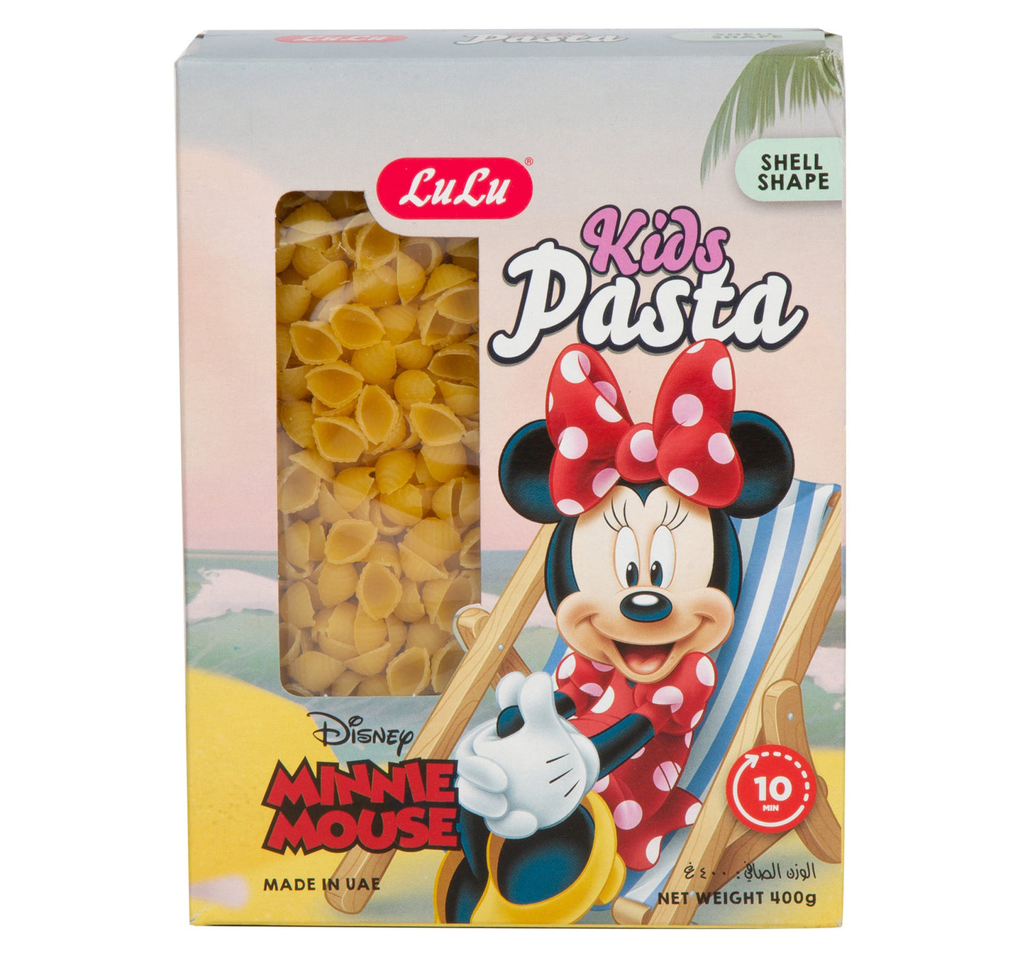 LuLu Minnie Mouse Shell Kids Pasta 400 g Lulu Hypermarket