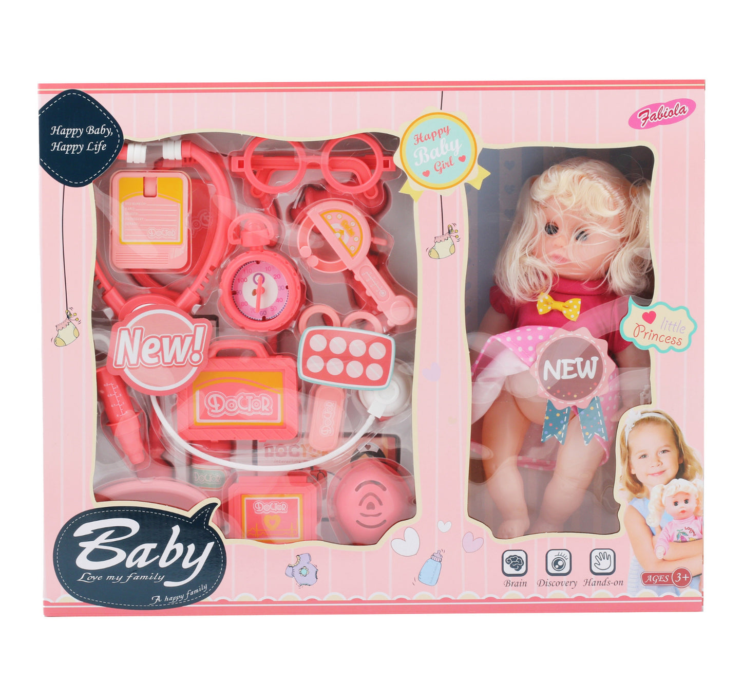 Fabiola Doll With Doctor Set 7174-1