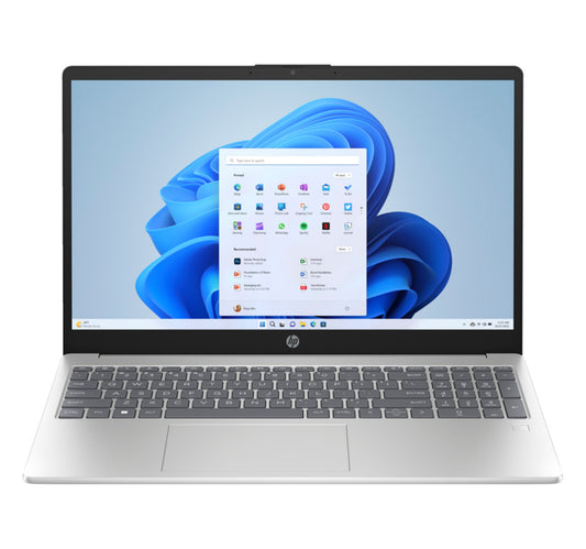 HP Laptop, 15.6 inches Display, Intel Core Ultra 7 155H, 16 GB RAM, 512 GB SSD, Windows 11 Home, Natural Silver, 15-fd1013ne
