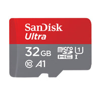 بطاقة ذاكرة SanDisk Ultra microSDHC SDSQUA4 سعة 32 جيجابايت