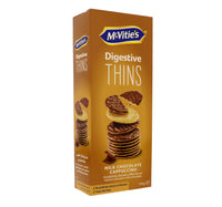 McVitie's Digestive Thins Milk Chocolate Cappuccino Biscuits 150 g Lulu Hypermarket