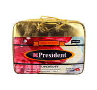 President Supersoft Blanket Vietnam 160 x 220cm 2ply 3kg Assorted