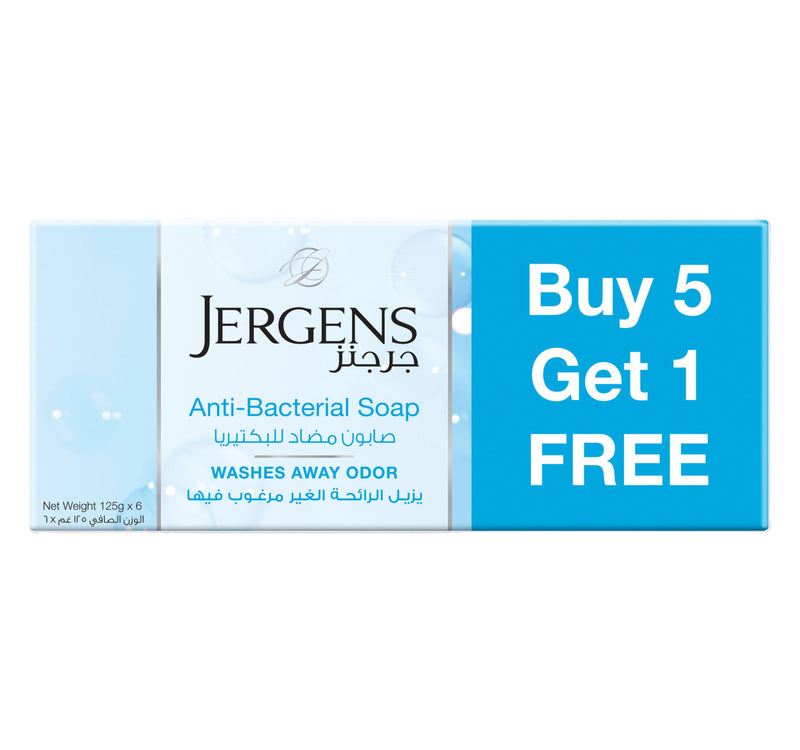 Jergens Anti-Bacterial Soap 6 x 125 g