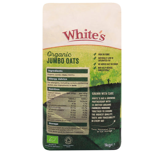 White's Organic Jumbo Oats 1 kg
