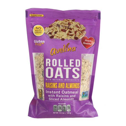Avelina No Sugar Added Raisins & Almonds Rolled Oats 350 g Lulu Hypermarket