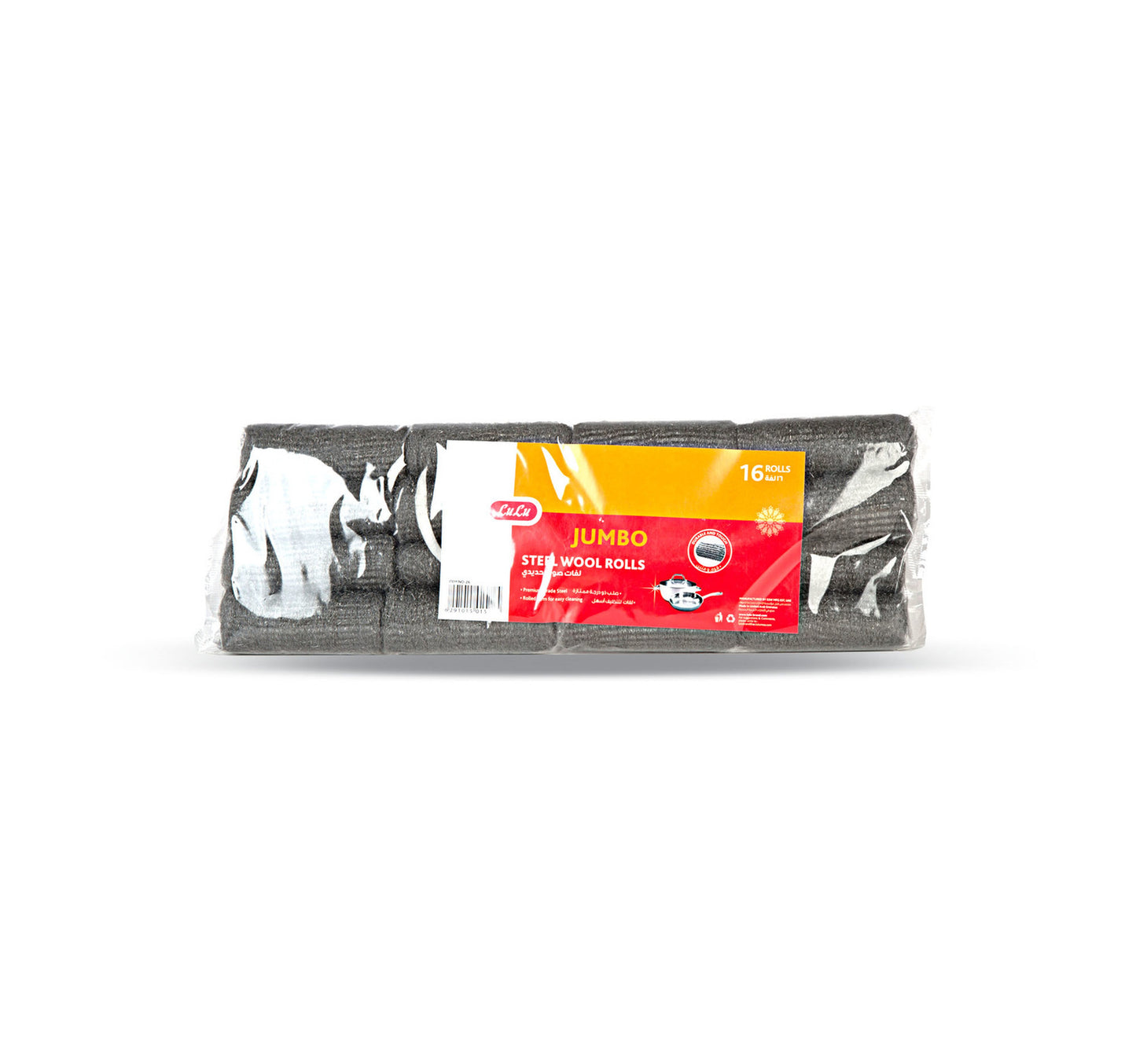 LuLu Jumbo Steel Wool Rolls 16 pcs