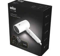 Braun Hair Dryer, 2100W, White, HD210SDE