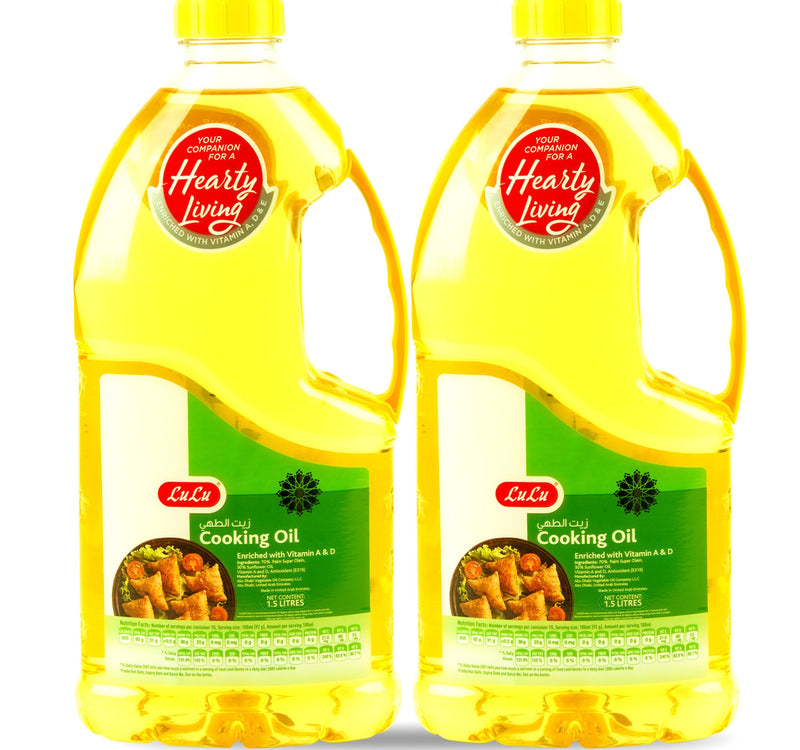 LuLu Cooking Oil 2 x 1.5 Litres Lulu Hypermarket