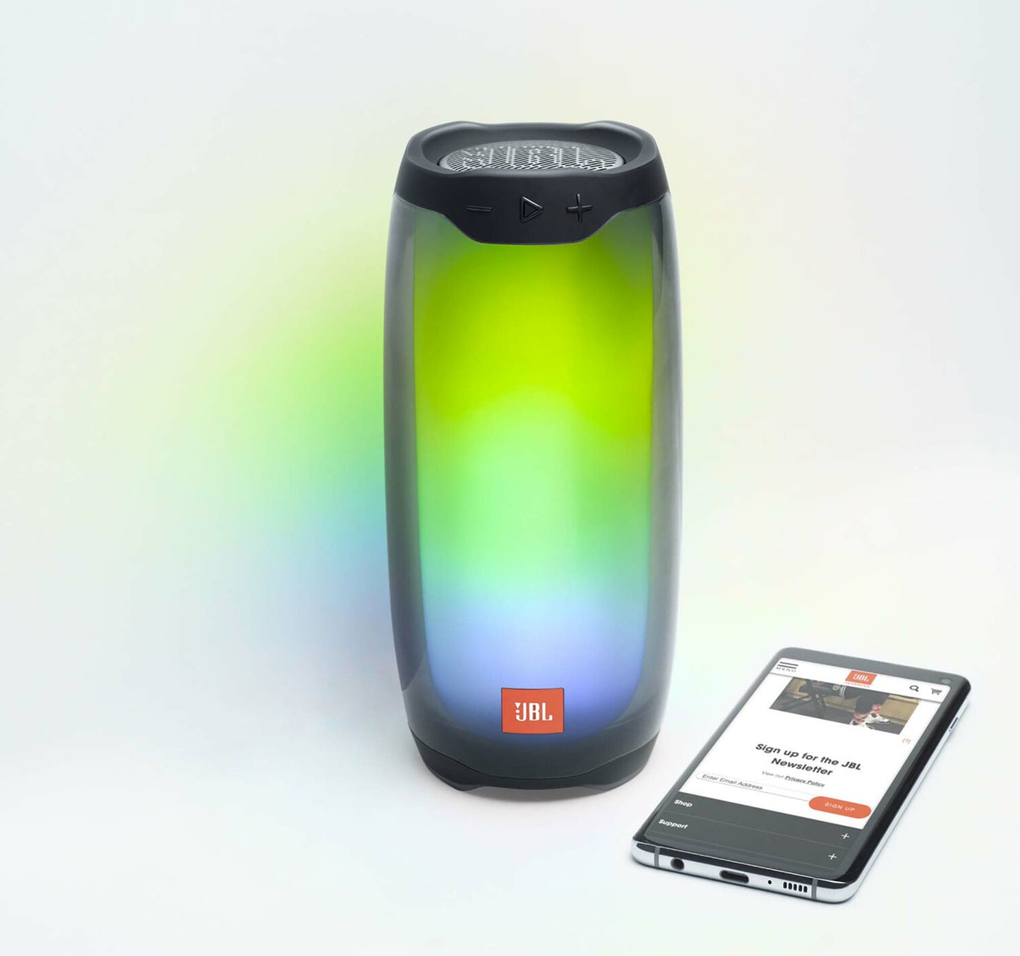 مكبر صوت بلوتوث محمول من JBL Pulse 4 باللون الأسود
