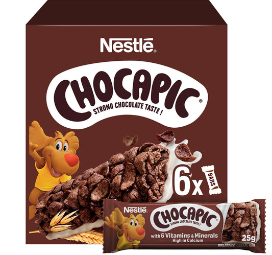 Nestle Chocapic Chocolate Breakfast Cereal Bar 6 x 25 g Lulu Hypermarket