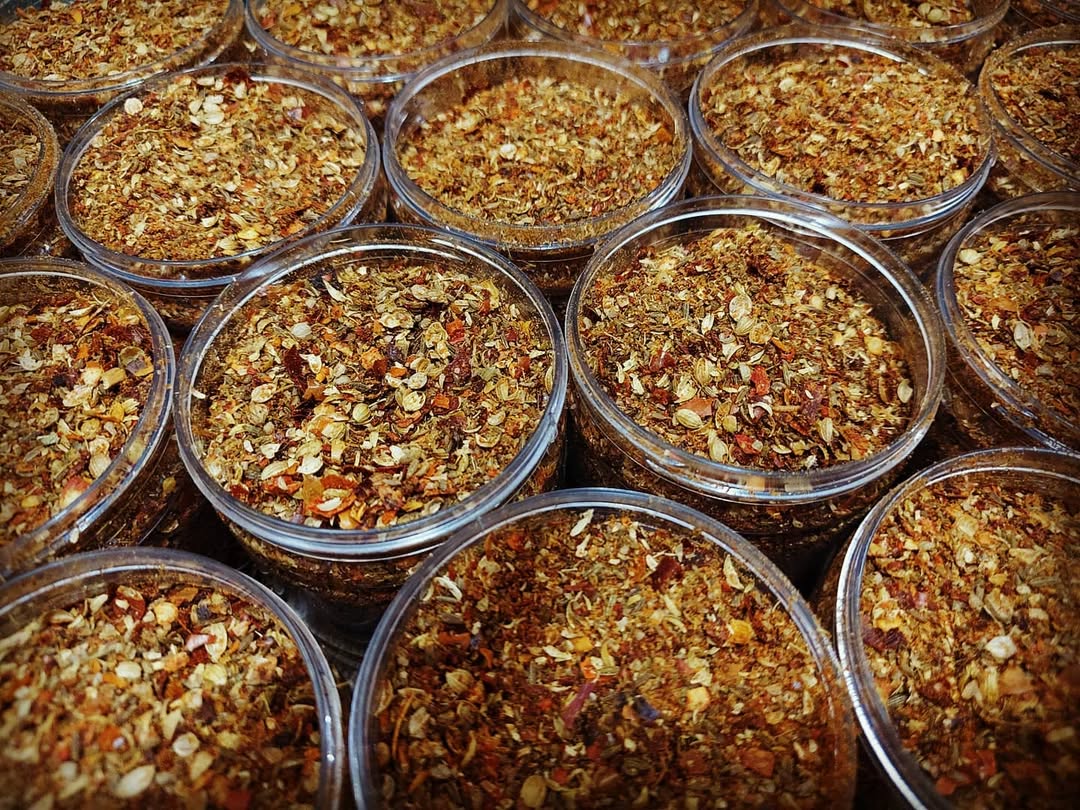 Ground cumin and coriander with pepper Shefs