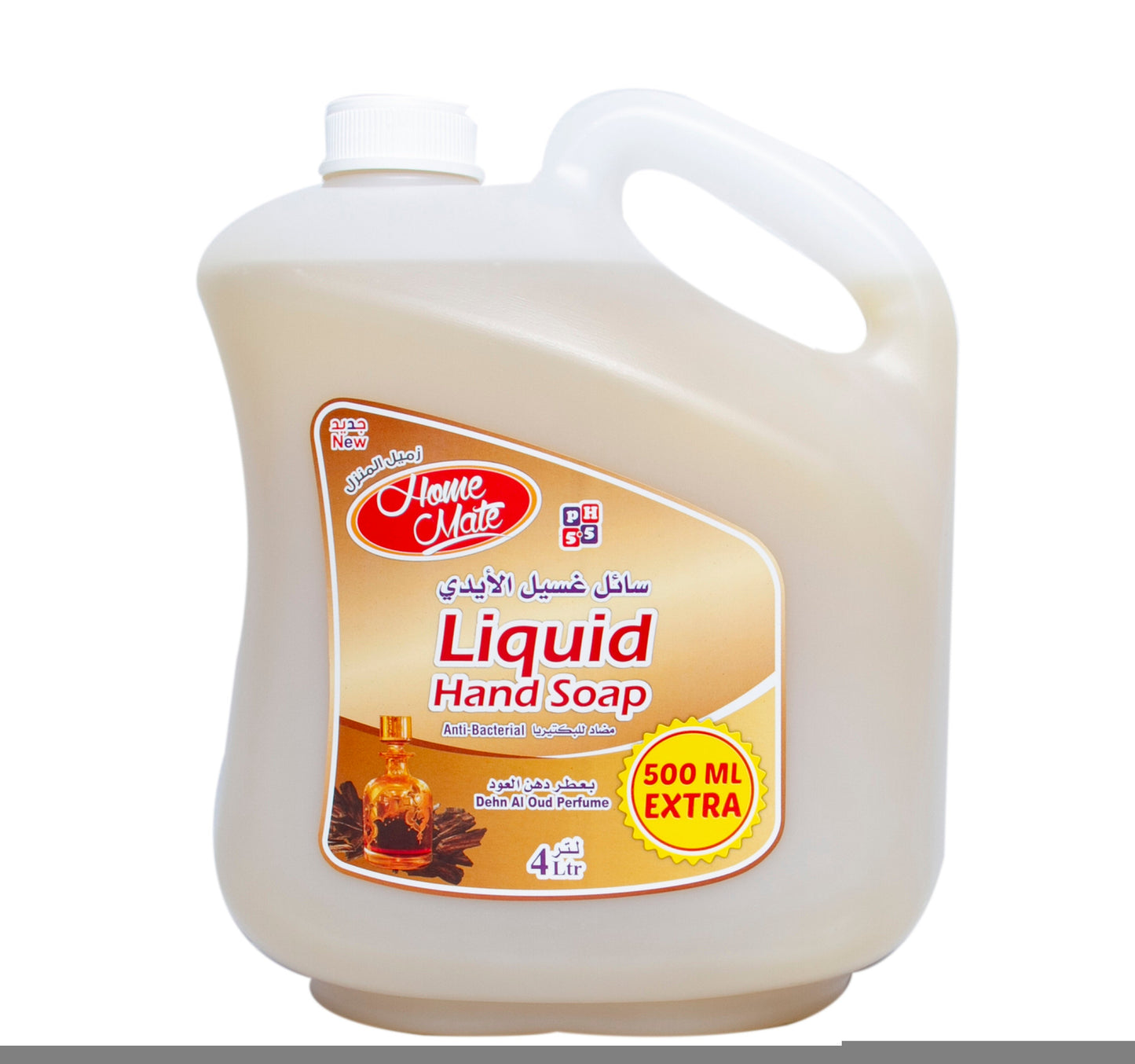 Home Mate Liquid Hand Soap Dehn Al Oud Perfume 4 Litres + 500 ml